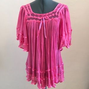 Angel Sleeve Mexican Blouse